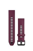 Garmin QuickFit, 20 mm Merlot/grafiet siliconen band - thumbnail