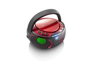 Lenco SCD-550RD Draagbare FM-radio CD/MP3/USB/Bluetooth-speler® met LED-verlichting Rood - SCD-550RD - thumbnail