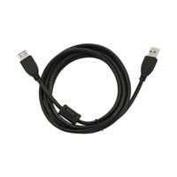 Gembird 1,8 m USB 2.0 A M/FM 1,8 m USB A USB A zwarte USB-kabel - USB-datakabel (1,8 m, USB A, USB A, mannelijke connector/vrouwelijke connector, zwart) - thumbnail
