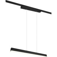 LED Railverlichting - Hanglamp - Trion Dual Parola Up and Down - 2 Fase - 29W - Warm Wit 3000K - Dimbaar - Rechthoek - Mat Zwart - Aluminium - thumbnail