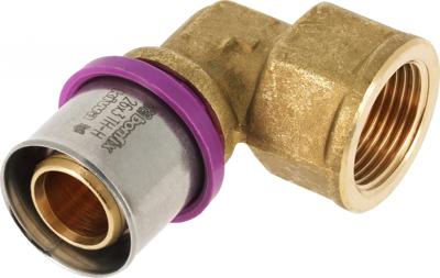 Bonfix Perskoppeling - 1x Alu-pers 1x Binnendraad - Kniekoppeling - 3/4 x 26mm