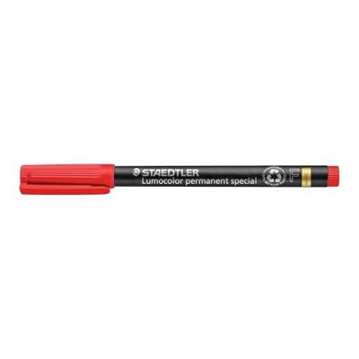 Viltstift Staedtler Lumocolor 319 special permanent F rood | 10 stuks