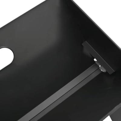 VidaXL Buiten grill zwart 46 x 31 x 31 cm staal