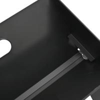 VidaXL Buiten grill zwart 46 x 31 x 31 cm staal - thumbnail