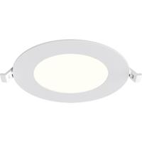 LED Downlight Inbouwspot Dimbaar - Brinton Thin - 6W 470lm 120° Bundelhoek - Natuurlijk Wit 4000K - IP40 - Rond - Wit - Ø128mm Buitenmaat - Ø110mm Zaagmaat - thumbnail