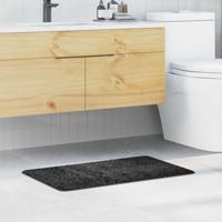 VidaXL Antislip badmat donkergrijs 50 x 80 cm pp - thumbnail