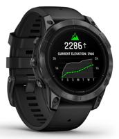 Garmin - Epix Pro (Gen2) - High Performance Connected Watch - 47 mm - staal, grijs met zwarte armband - thumbnail