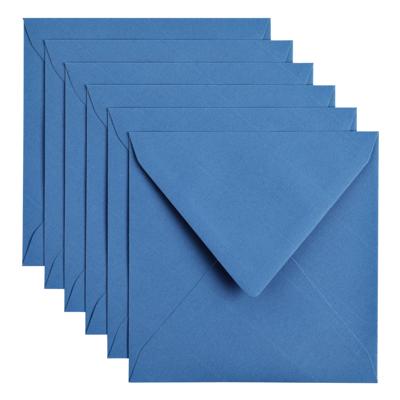 Envelop Papicolor 140x140mm donkerblauw pak à 6 stuks Envelop Papicolor 140x140mm donkerblauw pak à 6 stuks
