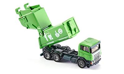 Siku 1890 Faun Vuilniswagen + Vuilniscontainer - thumbnail