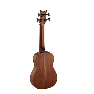 Ortega LIZZY-BSFL-GB Lizard Series Short Scale Uke Bass Natural fretloze E/A bas ukelele met gigbag
