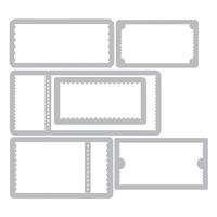 Sizzix • tim holtz thinlits die set alterations ticket booth 6pcs - thumbnail