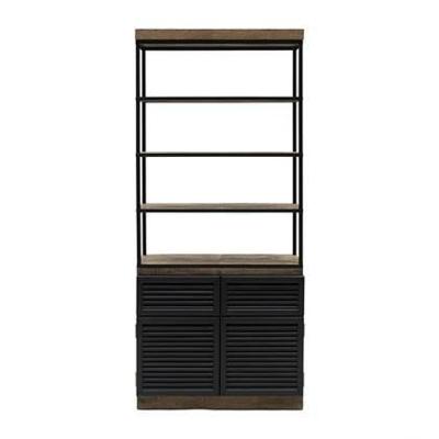 Rivièra Maison Boekenkast 'Stanford' Eiken- en populierenhout, 226 x 100cm