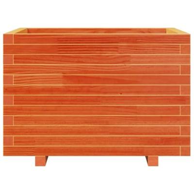 VidaXL Plantenbak 70x70x49,5 cm massief grenenhout wasbruin