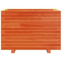 VidaXL Plantenbak 70x70x49,5 cm massief grenenhout wasbruin - thumbnail