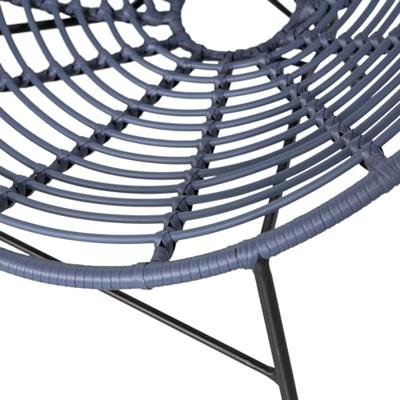 WOOOD Loungestoel 'Jane' kleur Inkt (Donkerblauw) WOOOD Loungestoel 'Jane' kleur Inkt (Donkerblauw)