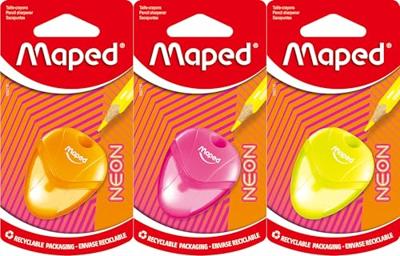 Puntenslijper maped neon igloo 1gaats assorti Puntenslijper maped neon igloo 1gaats assorti