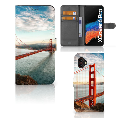 Samsung Galaxy Xcover 6 Pro | Flip Cover | Golden Gate Bridge Samsung Galaxy Xcover 6 Pro | Flip Cover | Golden Gate Bridge