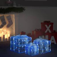 VidaXL Kerstverlichting geschenkdozen 3 st decoratief acryl koudwit - thumbnail
