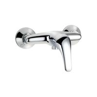 ATHOS ééngreepsmengkraan douche, chroom keramische schijven geluidsarme, verwisselbare 35 mm-cartouche ½" (Ø ca. 1,9 cm) verbinding voor doucheslang metalen greep garantie: 3 jaar - thumbnail