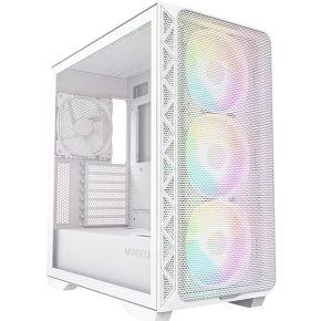 MONTECH AIR 903 MAX Midi-tower PC-behuizing Wit 4 voorgeïnstalleerde LED-ventilators