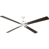 CasaFan ECO NEO III 180-4 WE-NB/KI WiFi Flügel Nussbaum/Kirsche Plafondventilator 28 W (Ø x h) 180 cm x 360 mm Wit Met afstandsbediening, Timer, Met - thumbnail