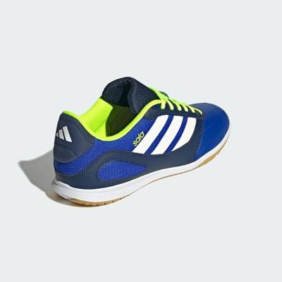 adidas Super Sala III Zaalvoetbalschoenen (IN) Blauw Donkerblauw Wit Neongeel