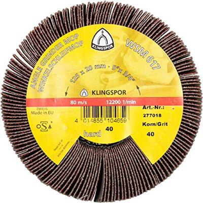 Klingspor Haakse lamellenschijf| 80 bruin | d.125xB20 mm | M14 | 1 stuk - 277020