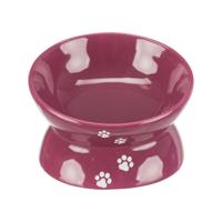 TRIXIE VOERBAK / WATERBAK VERHOOGD BORDEAUX / BES 13 CM 4 ST - thumbnail