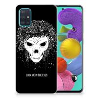 Silicone Back Case Samsung Galaxy A51 Skull Hair - thumbnail