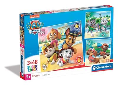 Clementoni Super Color 3in1 Puzzel Paw Patrol 3x48 Stukjes Clementoni Super Color 3in1 Puzzel Paw Patrol 3x48 Stukjes