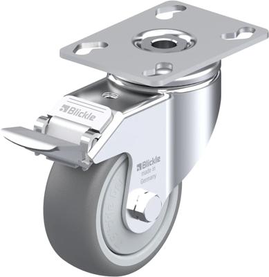 Blickle LKPA-TPA 80KF-FI Zwenkwiel met rem Wieldiameter: 80 mm Draagvermogen (max.): 100 kg 1 stuk(s) Blickle LKPA-TPA 80KF-FI Zwenkwiel met rem Wieldiameter: 80 mm Draagvermogen (max.): 100 kg 1 stuk(s)