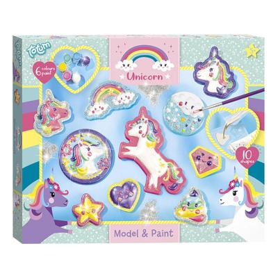 Totum eenhoorn - gips gieten en schilderen