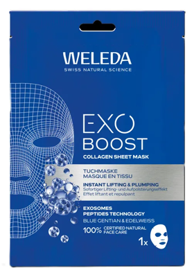 Weleda Exo boost collageen sheet mask bio 20 Milliliter Weleda Exo boost collageen sheet mask bio 20 Milliliter
