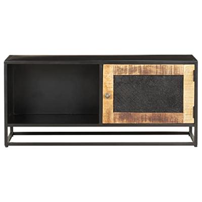 Tv-meubel 90x30x40 cm ruw mangohout