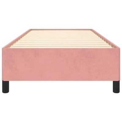 Bedframe fluweel roze 80x200 cm Bedframe fluweel roze 80x200 cm