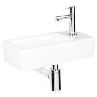 Differnz Differnz fonteinset Helios incl. kraan rechts - wit - thumbnail