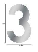 Metafranc Huisnummer 3 A2 120Mm - WU0424027 - thumbnail