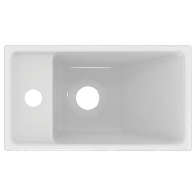 Ideal Standard Tempo fontein 37x21cm kraangat links zonder overloop keramiek wit e211301 Ideal Standard Tempo fontein 37x21cm kraangat links zonder overloop keramiek wit e211301