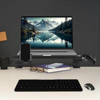 Laptop- / monitorstandaard Ergo Office, max. belasting 20 kg, voor diag. 13-32", zwart, ER-303 B - thumbnail