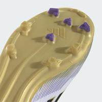 adidas F50 League Gras / Kunstgras Voetbalschoenen (MG) Kids Wit Zwart Goud - thumbnail