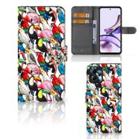 Motorola Moto G13 | G23 | Telefoonhoesje | Met pasjeshouder | Birds - thumbnail
