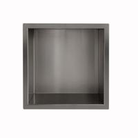 Wiesbaden Inbouwnis Novi 30x30x10 cm Gunmetal - thumbnail