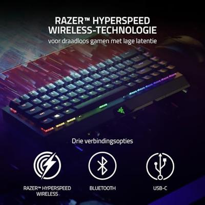 Razer BlackWidow V3 Mini HyperSpeed Zwart - Razer Linear Yellow - thumbnail