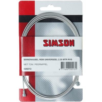 Simson Binnenkabel rem 2250 mm rvs zilver