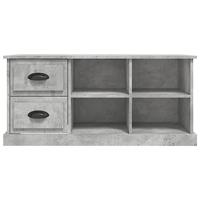 Tv-meubel 102x35,5x47,5 cm bewerkt hout betongrijs - thumbnail