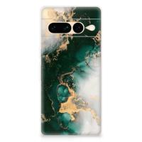 TPU Siliconen Hoesje voor Google Pixel 7 Pro Marmer Groen - thumbnail