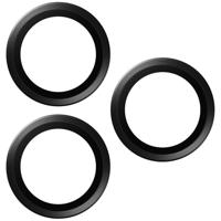 PanzerGlass™ Ti Hoops camera lensbeschermer voor Apple iPhone 15 Pro | Pro Max - bescherming met stijl, schokbestendig glas, zwart titanium - thumbnail