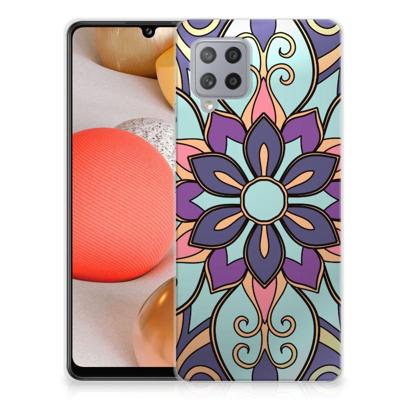 Samsung Galaxy A42 | TPU Case | Purple Flower Samsung Galaxy A42 | TPU Case | Purple Flower