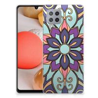 Samsung Galaxy A42 | TPU Case | Purple Flower - thumbnail