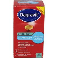 Dagravit Vitaal 50+ Vitamine D + Omega-3 Visolie Capsules - thumbnail